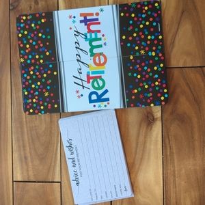 Advice and wishes for retirement note cards